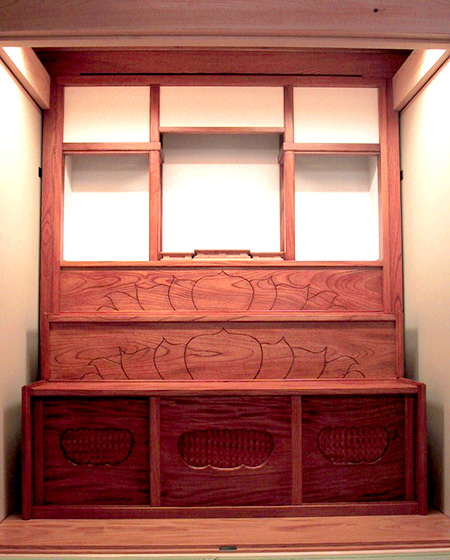 欅造り付け仏壇